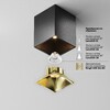 Миниатюра фото потолочный светодиодный светильник maytoni alfa led c065cl-8w3k-sq-b | 220svet.ru